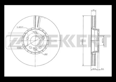 Тормозной диск (ZEKKERT: BS-5832)