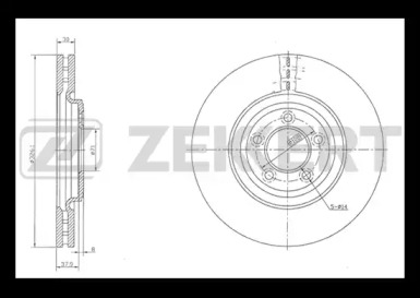 Тормозной диск (ZEKKERT: BS-5833)