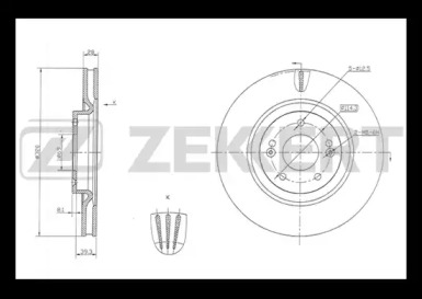 Тормозной диск (ZEKKERT: BS-5834)