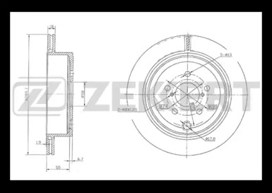 Тормозной диск (ZEKKERT: BS-5837)