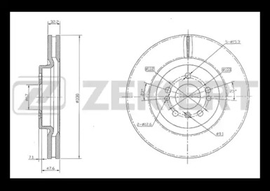 Тормозной диск (ZEKKERT: BS-5838)