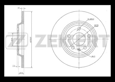 Тормозной диск (ZEKKERT: BS-5842)