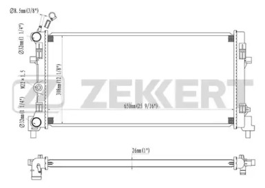 Теплообменник (ZEKKERT: MK-1009)