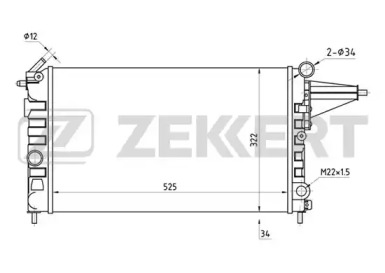 Теплообменник (ZEKKERT: MK-1014)