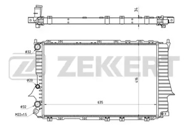 Теплообменник (ZEKKERT: MK-1023)