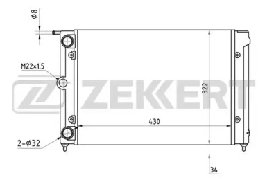 Теплообменник (ZEKKERT: MK-1028)