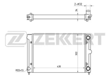 Теплообменник (ZEKKERT: MK-1032)