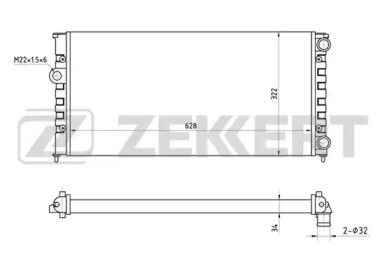 Теплообменник (ZEKKERT: MK-1036)