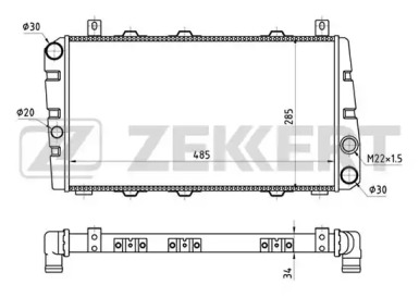 Теплообменник (ZEKKERT: MK-1039)