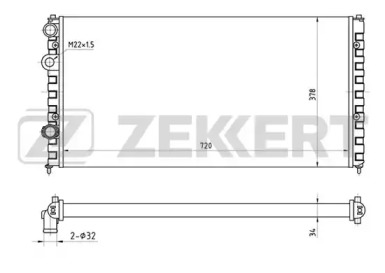 Теплообменник (ZEKKERT: MK-1052)