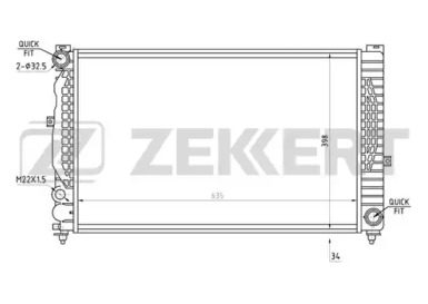 Теплообменник (ZEKKERT: MK-1066)