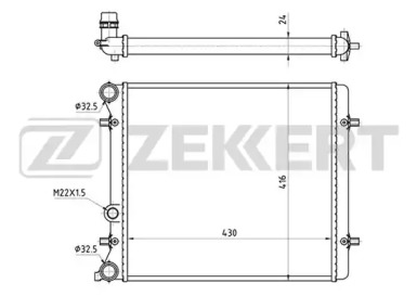 Теплообменник (ZEKKERT: MK-1101)