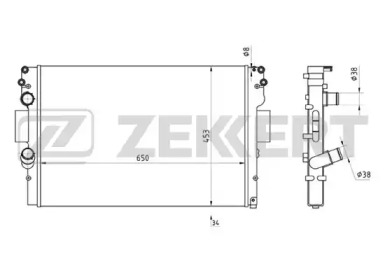 Теплообменник (ZEKKERT: MK-1136)