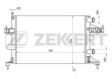 Теплообменник (ZEKKERT: MK-1152)