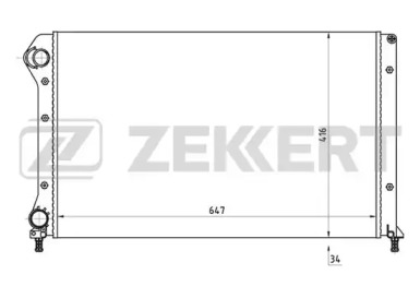 Теплообменник (ZEKKERT: MK-1160)