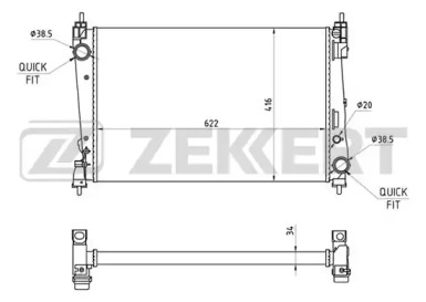 Теплообменник (ZEKKERT: MK-1196)