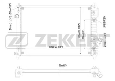 Теплообменник (ZEKKERT: MK-1206)