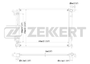 Теплообменник (ZEKKERT: MK-1207)