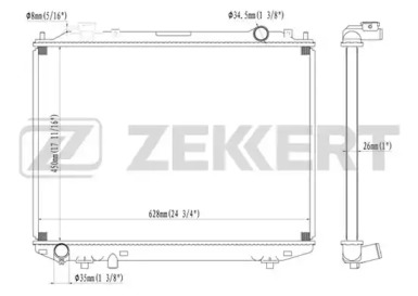 Теплообменник (ZEKKERT: MK-1217)