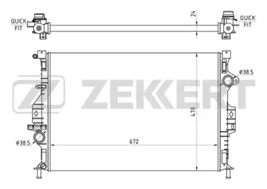 Теплообменник (ZEKKERT: MK-1244)