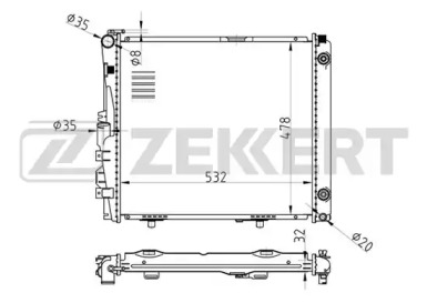 Теплообменник (ZEKKERT: MK-1254)