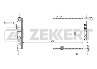 Теплообменник (ZEKKERT: MK-1260)