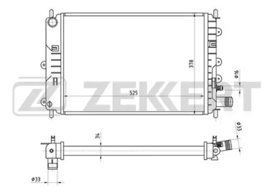 Теплообменник (ZEKKERT: MK-1265)