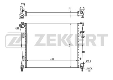 Теплообменник (ZEKKERT: MK-1270)