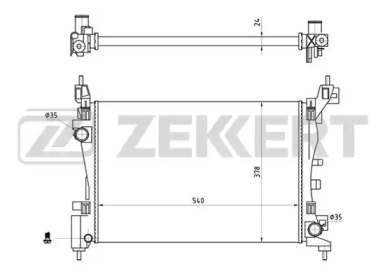 Теплообменник (ZEKKERT: MK-1280)