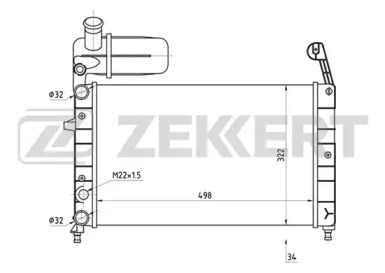 Теплообменник (ZEKKERT: MK-1287)