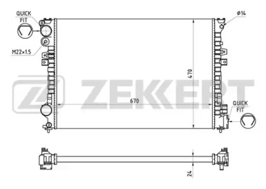 Теплообменник (ZEKKERT: MK-1306)