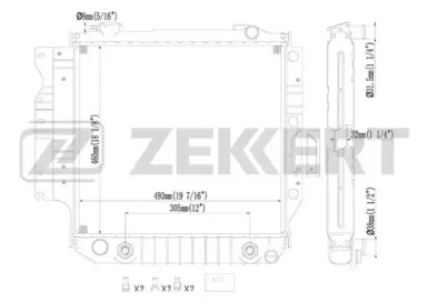 Теплообменник (ZEKKERT: MK-1326)