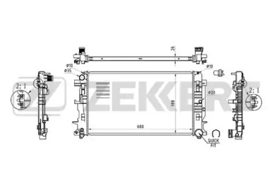 Теплообменник (ZEKKERT: MK-1355)