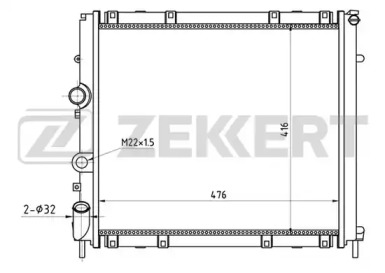 Теплообменник (ZEKKERT: MK-1378)