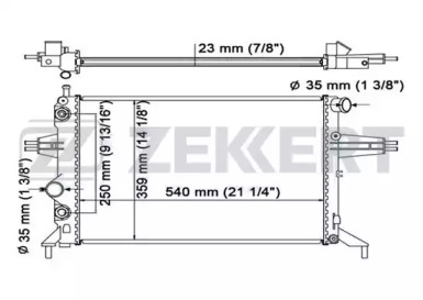 Теплообменник (ZEKKERT: MK-1380)