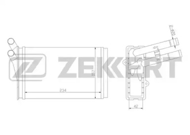 Теплообменник (ZEKKERT: MK-5009)