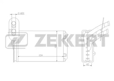 Теплообменник (ZEKKERT: MK-5013)