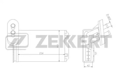 Теплообменник (ZEKKERT: MK-5014)