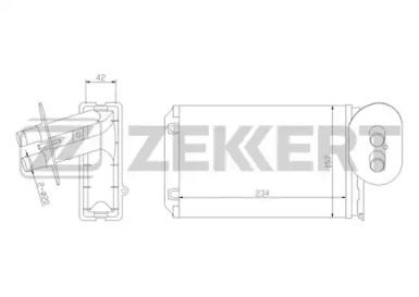 Теплообменник (ZEKKERT: MK-5016)