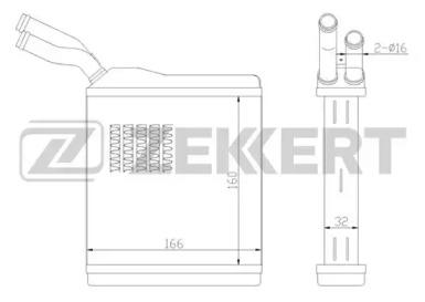 Теплообменник (ZEKKERT: MK-5017)