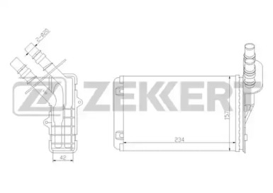 Теплообменник (ZEKKERT: MK-5019)