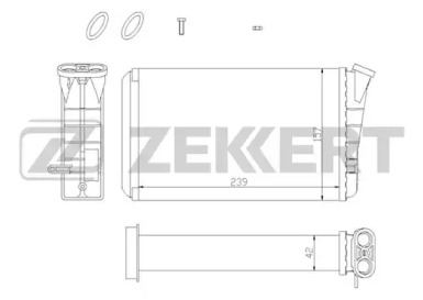 Теплообменник (ZEKKERT: MK-5028)