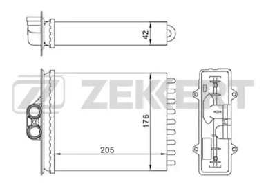 Теплообменник (ZEKKERT: MK-5034)