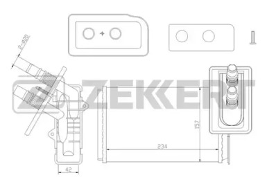 Теплообменник (ZEKKERT: MK-5037)