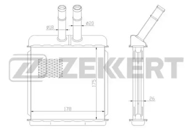 Теплообменник (ZEKKERT: MK-5038)