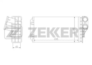 Теплообменник (ZEKKERT: MK-5044)