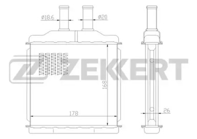 Теплообменник (ZEKKERT: MK-5045)