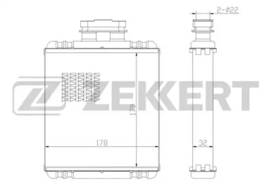 Теплообменник (ZEKKERT: MK-5058)