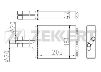 Теплообменник (ZEKKERT: MK-5077)