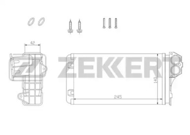 Теплообменник (ZEKKERT: MK-5088)